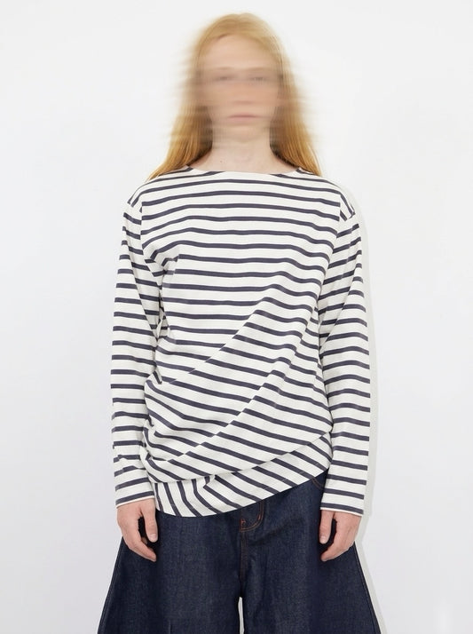 Banana Basque Shirts - White×Navy