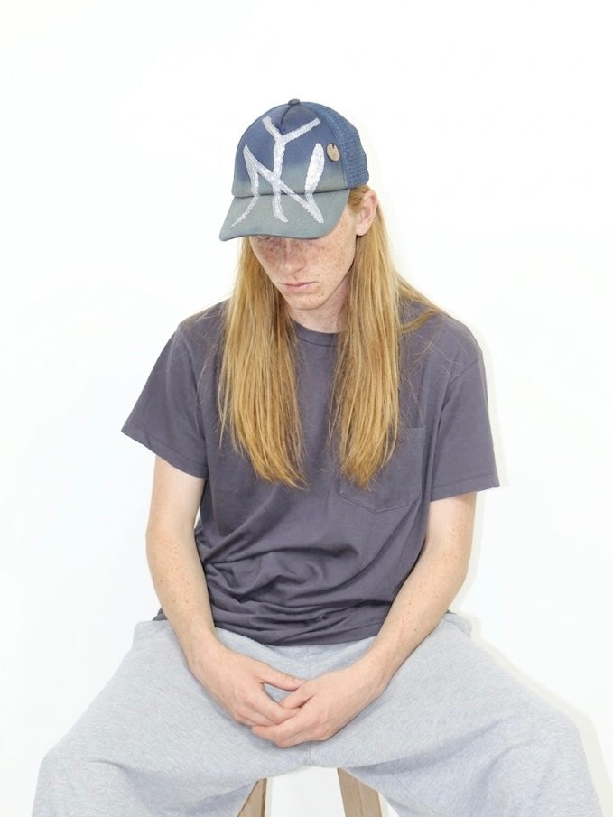 Warped Mesh Cap - NY Navy