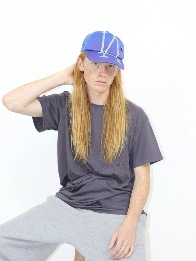 Warped Mesh Cap - LA Blue