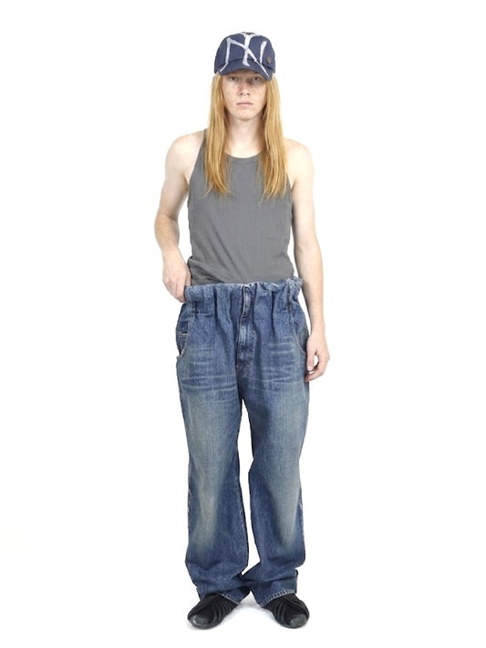 Accordion 5pkt Pants Vintage - Indigo