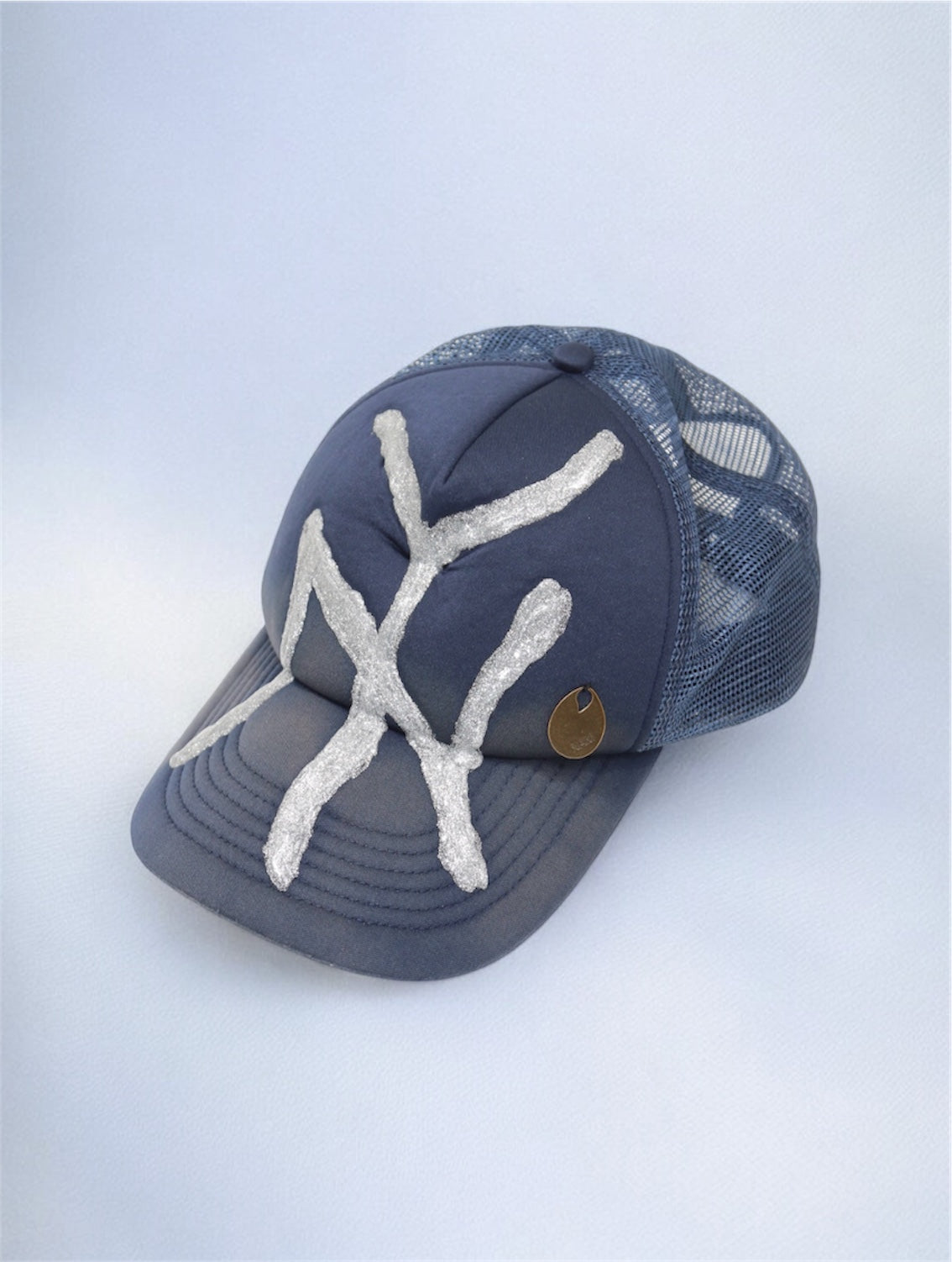 Warped Mesh Cap - NY Navy