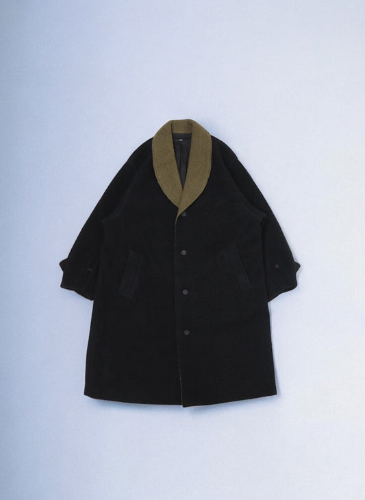 TRUMPET GANG COAT - BLACK
